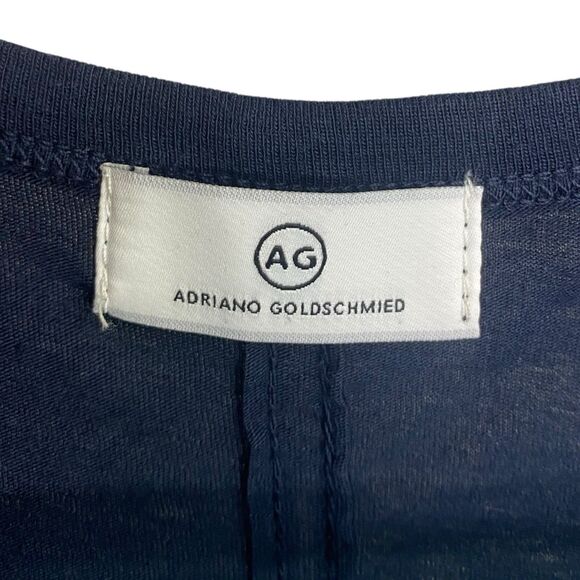 AG Adriano Goldschmied Henson Tee Womens S Navy Blue Shirt Casual Minimalist NEW - Picture 3 of 11
